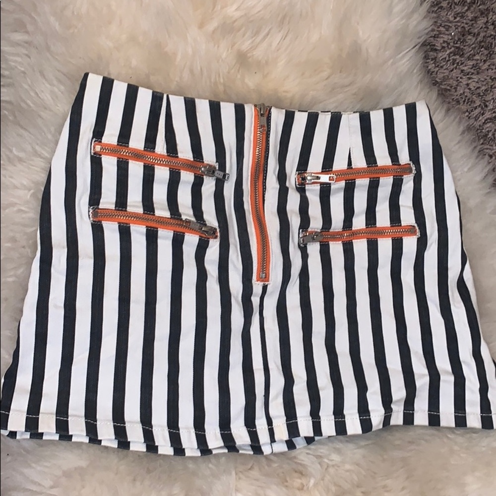 striped urban outfitters skirt